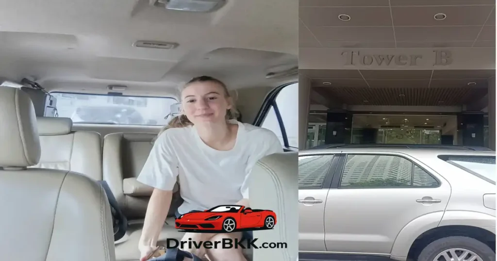 The Grand Sethiwan, Srinakarin Soi 20, Bangkok private driver, Toyota Fortuner with driver, Bangkok SUV transfer, DriverBKK service review, Bangkok transport with luggage